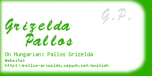 grizelda pallos business card